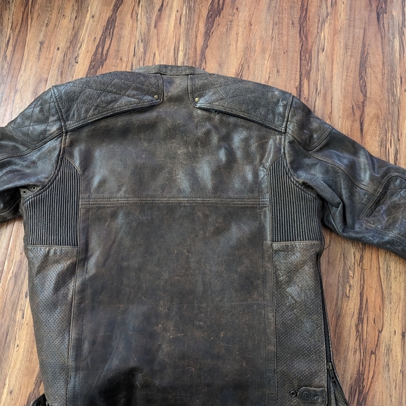 Brown leather jacket, Highway 21 lg Gasser jacket, - Picture 4 of 9